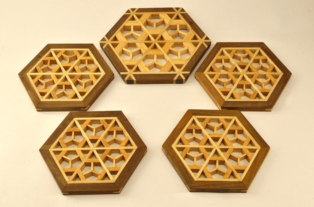 Set di sottobicchieri con sottobottiglia