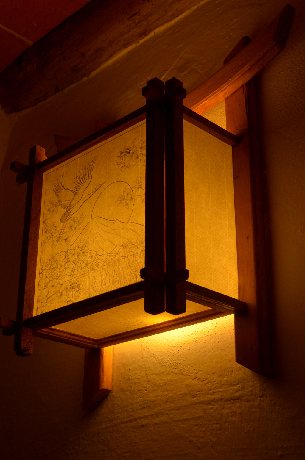 Lampada Airone da parete
