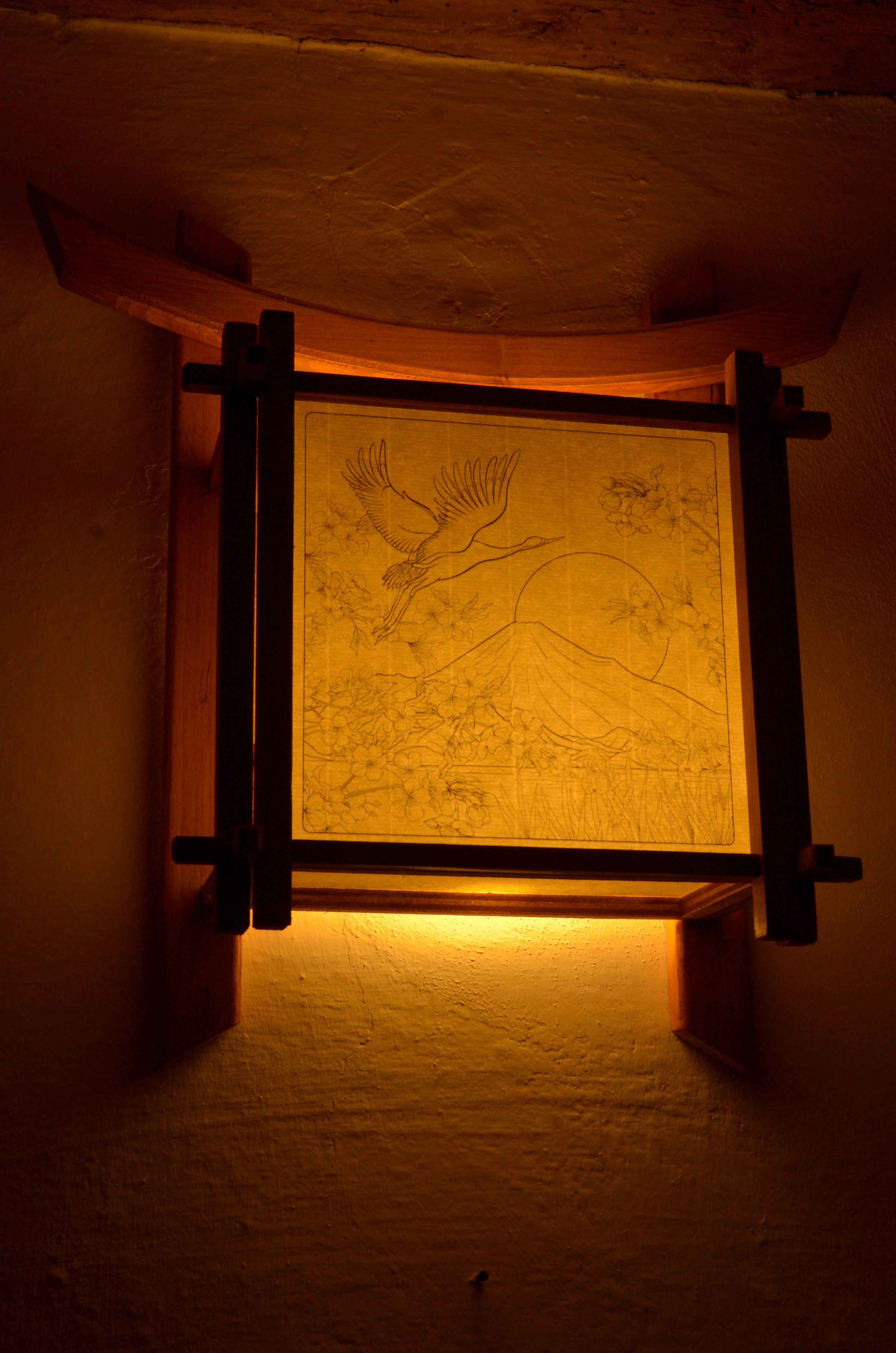 Lampada Airone da parete